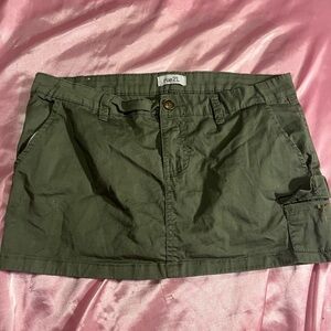 Rue21 Olive Green Mini Skirt